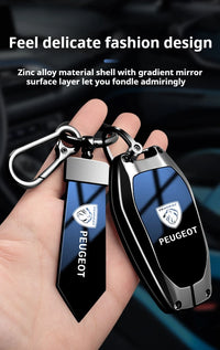 Coque de Clé Peugeot Dégradé Alliage de Zinc Clé Fixe ou Repliable