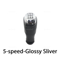 Pommeau de Levier de Vitesse Renault Clio 4 IV et Captur, Boîte Manuelle 5 Vitesses, Argent Brillant ou Mat, Réf. 328654134R