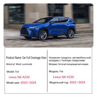 Magnetic Sunshade Lexus NX 350h AZ20 2022-2024