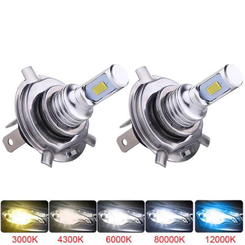 Ampoules LED CSP 80W H7 H4 6000K