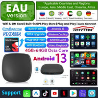 Boîtier CarPlay Renault AI Box 4G 64 Go GPS Sans Fil