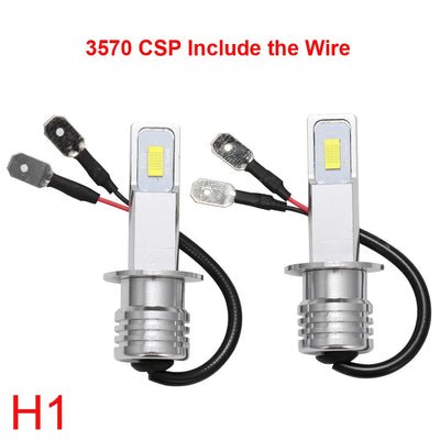 Ampoules LED CSP 80W H7 H4 6000K