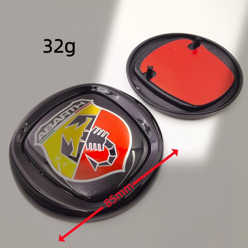 Emblème Fiat 500 Abarth Logo 85 95 100 120 mm pour l'Avant et le Coffre Arrière Autocollant