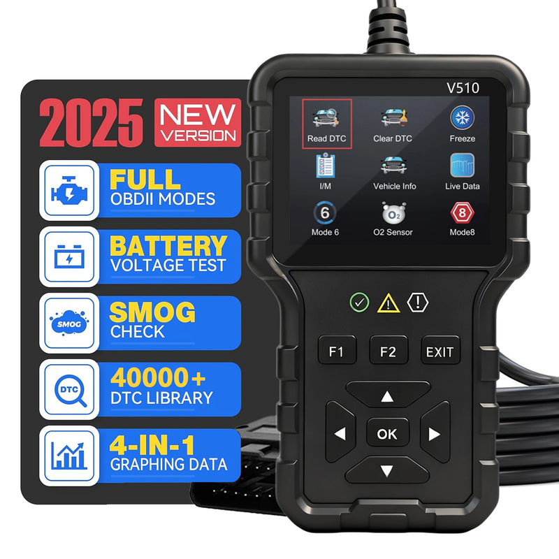 Valise Diagnostic OBD2 V510 Lecteur de Code Écran Couleur