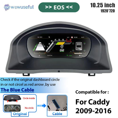 Tableau de Bord Numérique VW Caddy Touran Golf 5 T6