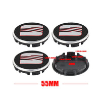 Cache-Moyeux Seat Leon Ibiza Ateca Cupra 55mm 63mm — exemple de montage