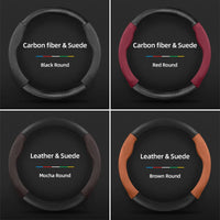 Couvre Volant Toyota Yaris, Corolla, C-HR, RAV4, Hilux, Aygo en Daim et Carbone, Tailles S, M et L