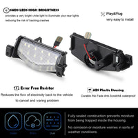 Éclairage de Plaque LED Mazda 2 et Mazda 3 Canbus
