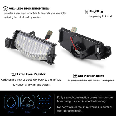 Éclairage de Plaque LED Mazda 2 et Mazda 3 Canbus