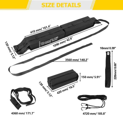 Barres de Toit Souples Universelles Kayak Surf