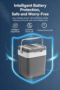 Glacière Électrique Voiture 24 L 12 V 220 V Froid et Chaud