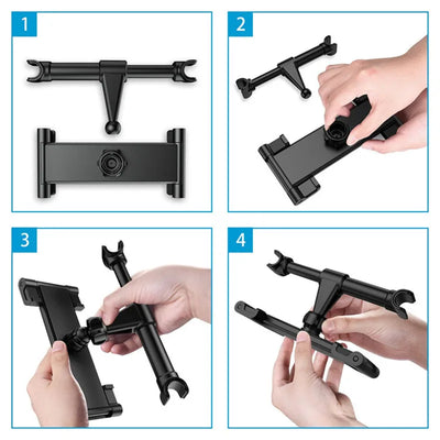 Support Téléphone Tablette Siège Arrière Télescopique 4-11 Pouces