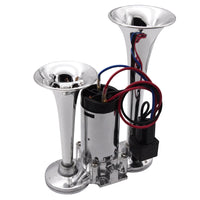 Klaxon à Air Double Trompette Compresseur 12V Universel