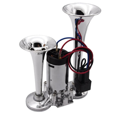 Klaxon à Air Double Trompette Compresseur 12V Universel