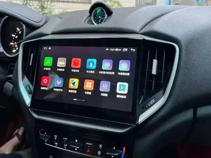 Autoradio Android Maserati Ghibli 2014-2020 Écran QLED 10 pouces CarPlay 4G Version Best GPS