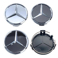 Cache-Moyeux Mercedes AMG W204 W212 W176 75mm — vue d'ensemble