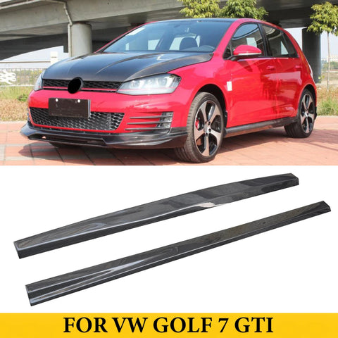 Extensions de Jupes Latérales Style O VW Golf 7 GTI, Bas de Caisse Fibre de Verre ou Carbone