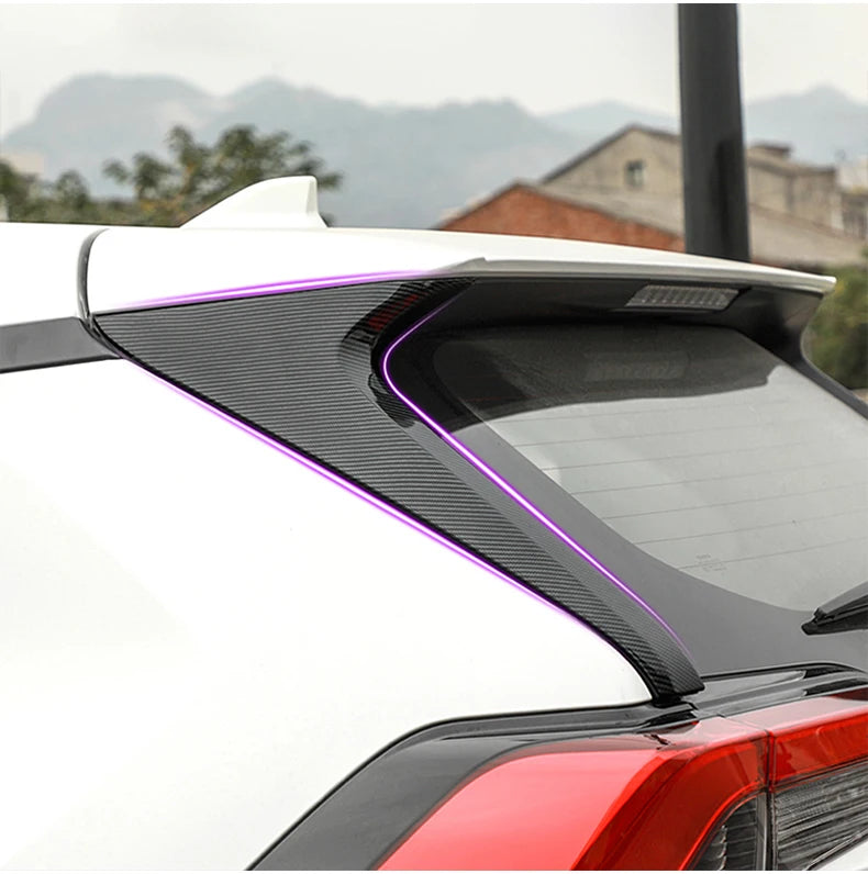Becquet Toyota RAV4 XA50 2019-2025 Latéral de Lunette, Paire en ABS Noir, Argent ou Aspect Carbone