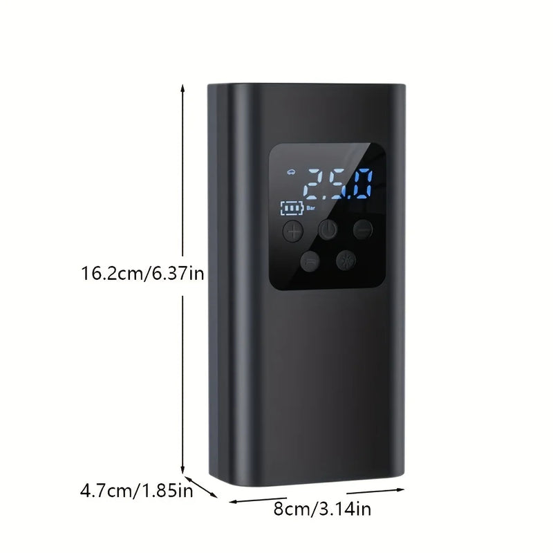 Gonfleur de Pneu Sans Fil Compact Lampe LED Arrêt Automatique