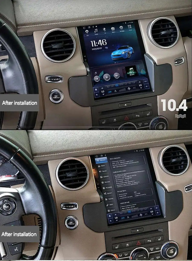 Autoradio Android 14 Land Rover Discovery 4 LR4 2009-2016 Navigation GPS avec Écran de Climatisation