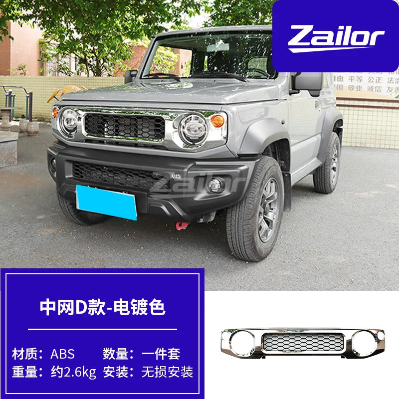 Calandre Avant Suzuki Jimny JB64 JB74 en ABS Style Tout-Terrain Grille en Maille 4 Modèles A B C D