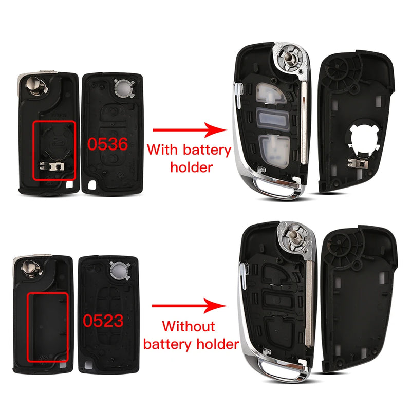 Coque de Clé Peugeot 207 307 308 508 Citroën C3 C4 Télécommande à Rabat 2 ou 3 Touches