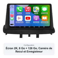 Autoradio CarPlay Renault Mégane 3 2008-2014 Écran QLED