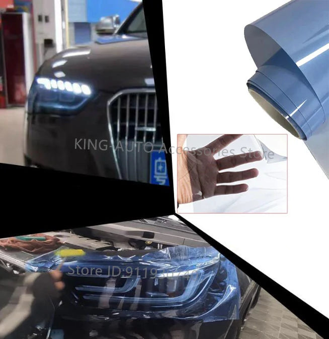 Film Teinté TPU pour Optiques de Voiture Rouleau 30 cm