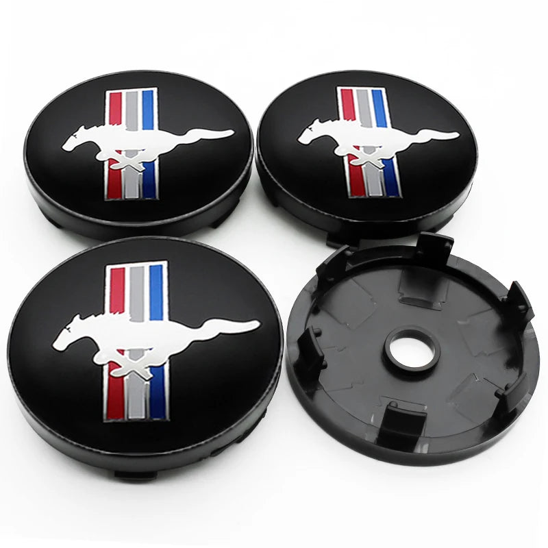 Cache-Moyeux Ford Fiesta Focus Mondeo Mustang 56mm 60mm — exemple de montage