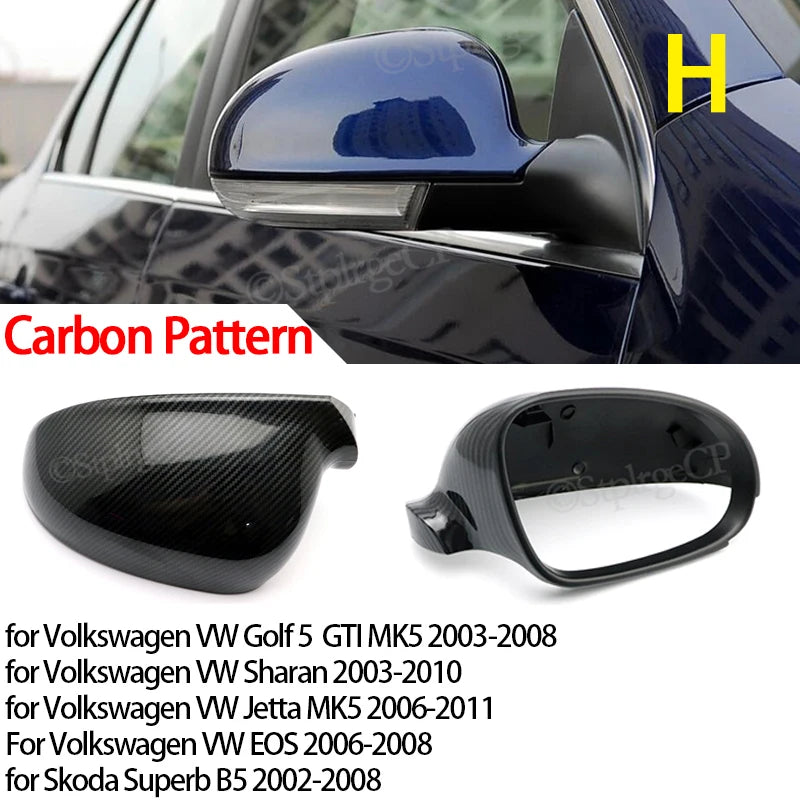 Coques Rétroviseur Volkswagen Golf 5 6 7 Passat CC Polo 6C
