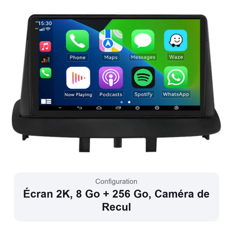 Autoradio CarPlay Renault Mégane 3 2008-2014 Écran QLED