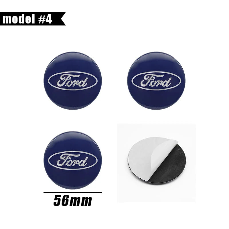Cache-Moyeux Ford Focus Mondeo Ranger Ecosport 54mm 56mm 60mm — vue arrière
