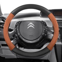 Housse de Volant Citroën Daim et Texture Carbone C3 C4 X Berlingo C5 Aircross Jumper Spacetourer Ami X
