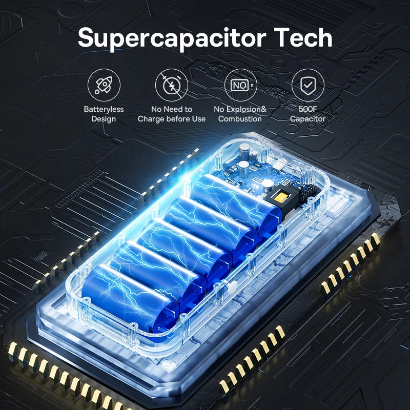 Booster de Batterie Voiture Baseus Supercondensateur 3000A