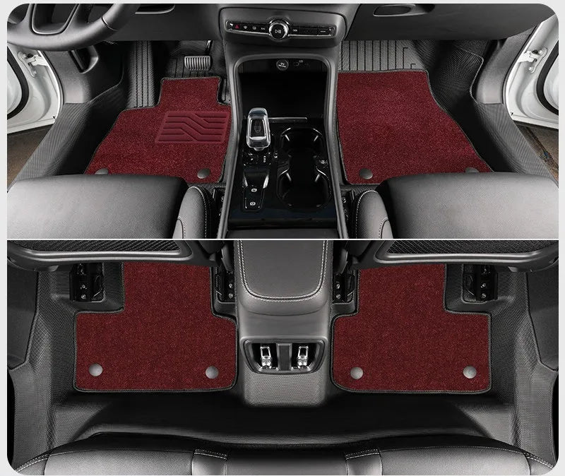 Tapis de Sol TPE Volvo XC60 2009-2026 T8 PHEV Conduite à Gauche Simple ou Double Couche Protection des Seuils