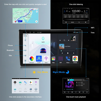 Autoradio Android 10 Pouces Jeep Wrangler JK 2007-2016 CarPlay et Android Auto Sans Fil GPS