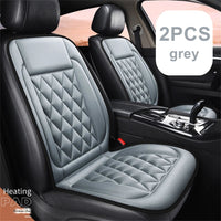 Coussin Chauffant Voiture 12V Lot de 2 Simili Cuir Matelassé