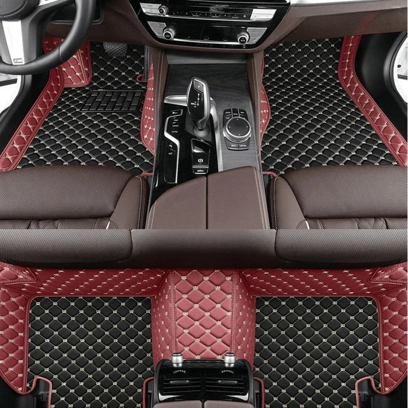 Tapis de Sol Renault Clio 5 2019-2026 Cuir Surpiqué Sur Mesure Jeu de 3 Pièces 33 Coloris