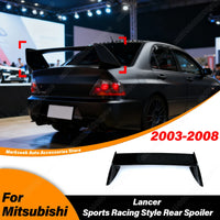 Becquet de Coffre Mitsubishi Lancer 2003-2008 Style Course Sport Aileron Arrière Fixe
