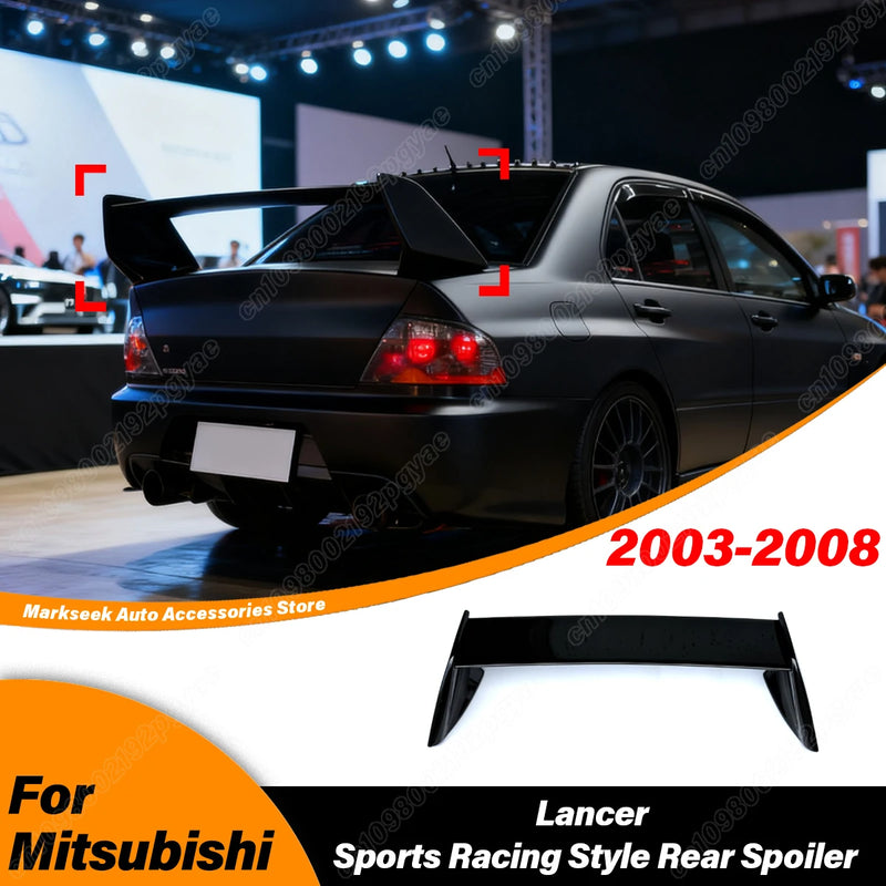 Becquet de Coffre Mitsubishi Lancer 2003-2008 Style Course Sport Aileron Arrière Fixe