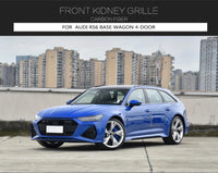 Cadre de Calandre en Carbone Sec Audi RS6 RS7 C8 Avant 2019-2023 Noir Brillant