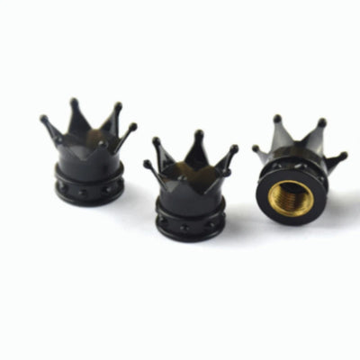 Bouchons de Valve Universels Couronne Métal Anti-Poussière