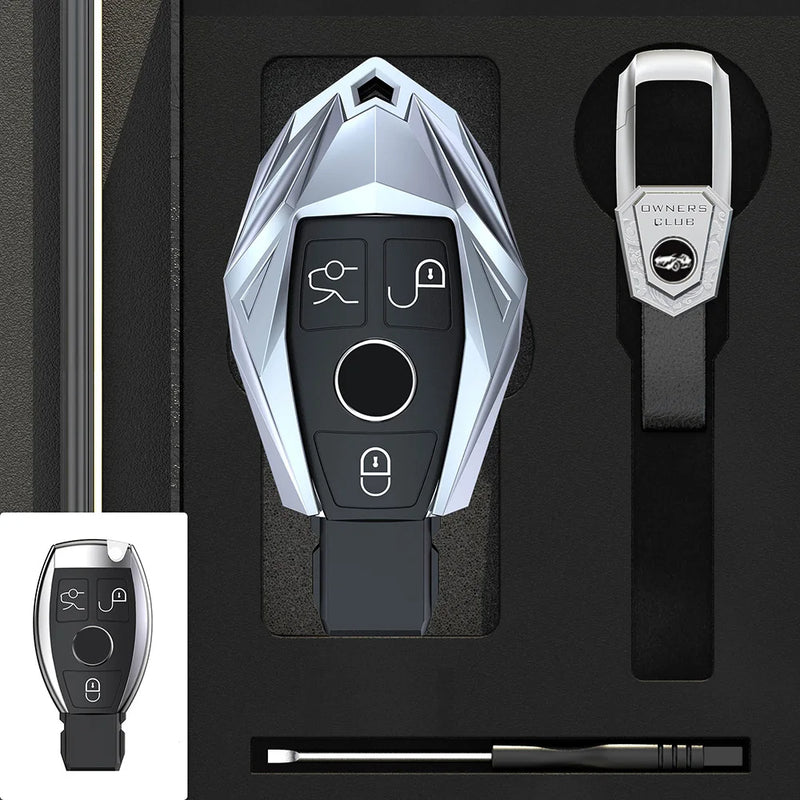 Coque de Protection Clé Mercedes Classe A C E S G GLC GLE CLA GLB GLS W177 W205 W213 W222 X167 Alliage de Zinc