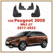Garde-Boue Peugeot 3008 MK2 2017-2023 Bavettes 4 Pièces