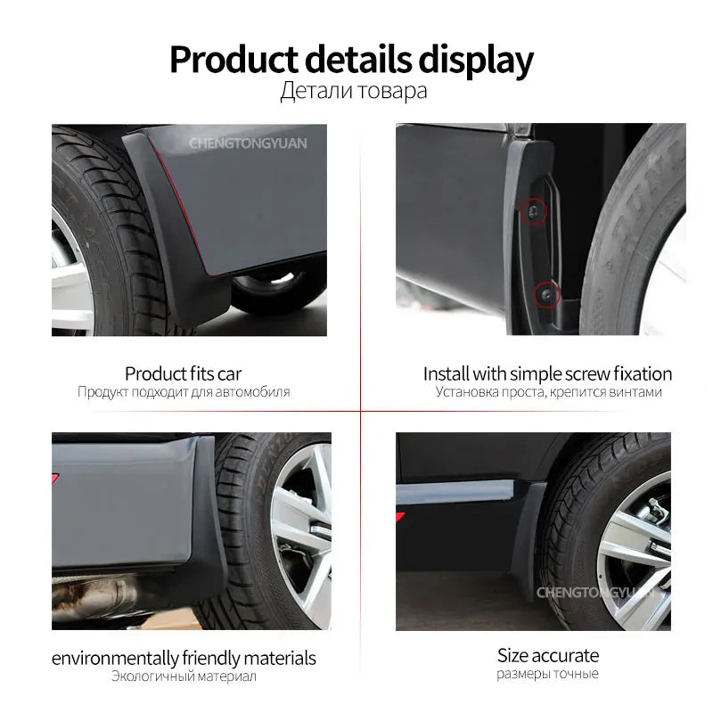Garde-Boue Volvo V40 2013-2019 Bavettes 4 Pièces
