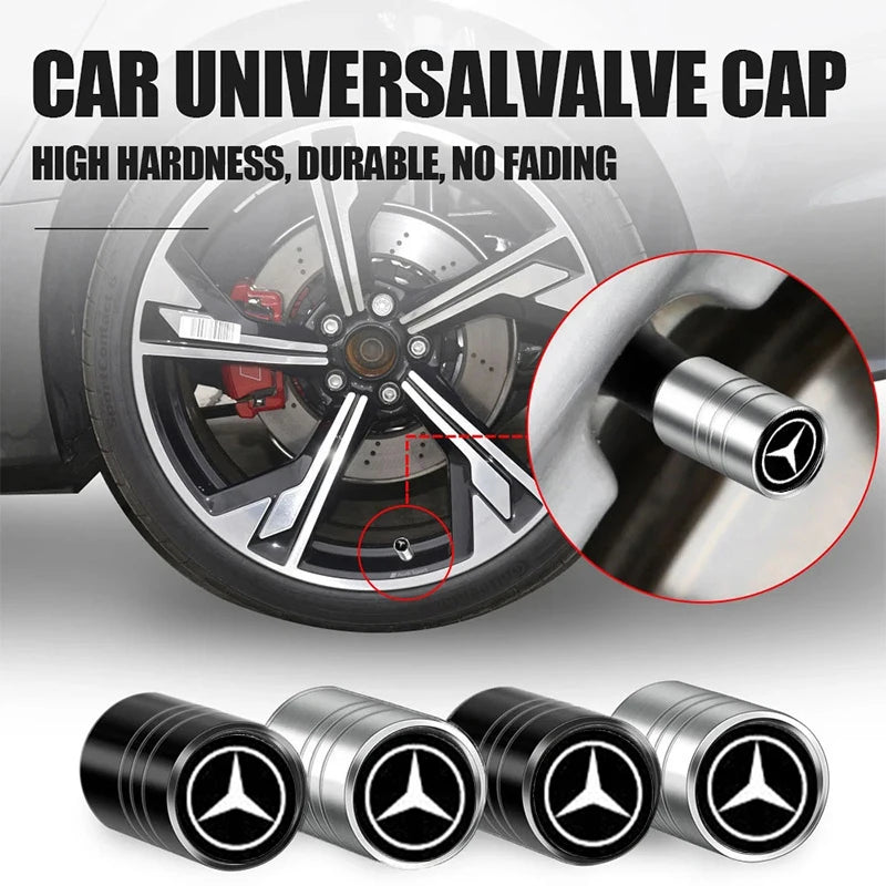 Bouchons de Valve Mercedes Benz AMG W205 W213 Sport — vue arrière
