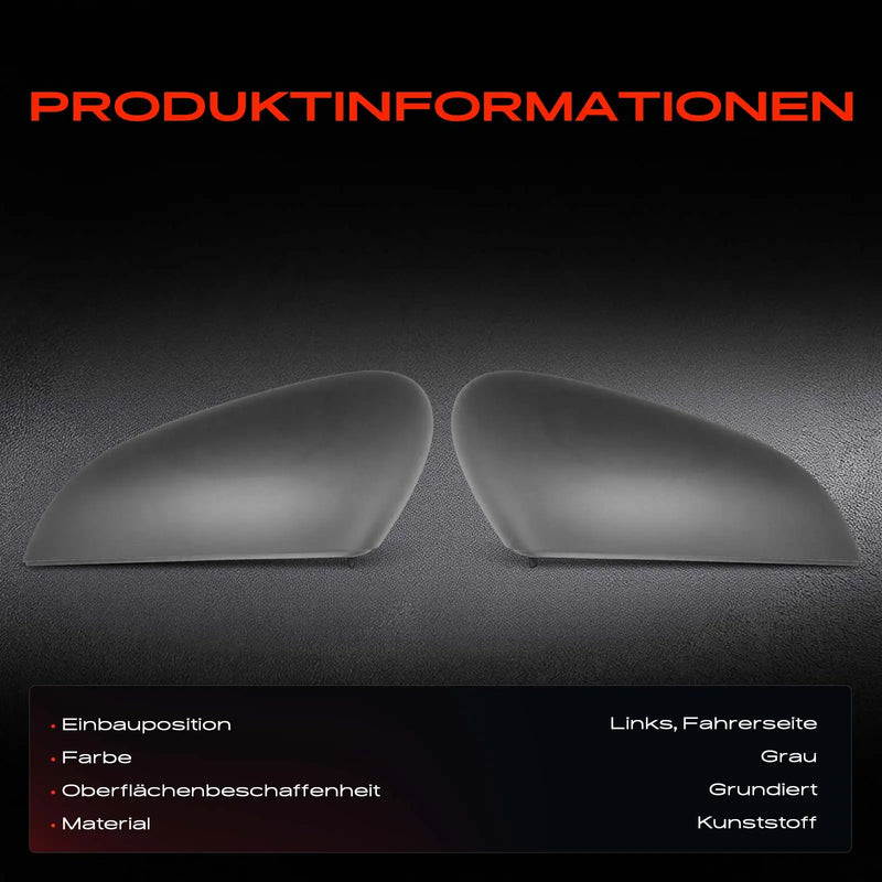 Lackierbare Spiegelabdeckungen Opel Grandland X Peugeot 3008 5008 II Citroën C5 Aircross DS 7
