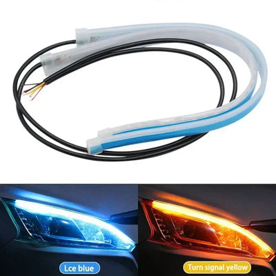 Bande LED DRL Flexible Feux Jour Voiture Clignotant