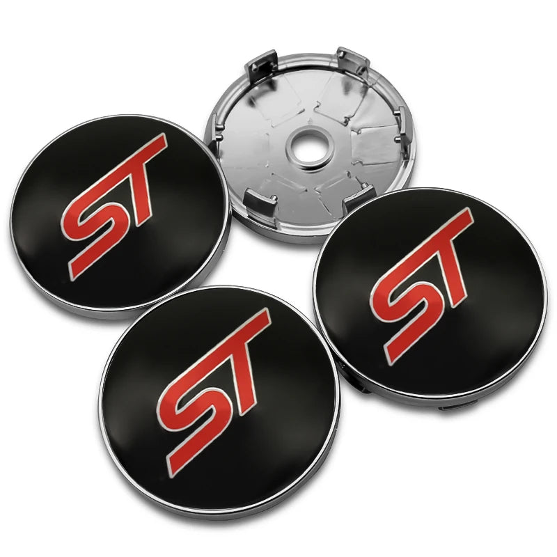 Cache-Moyeux Ford Focus Mondeo Ranger Ecosport 54mm 56mm 60mm — détail de fixation