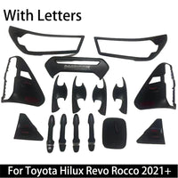 Kit de Tuning Noir Mat Toyota Hilux Revo 2015+ Extérieur en ABS Packs A B ou C